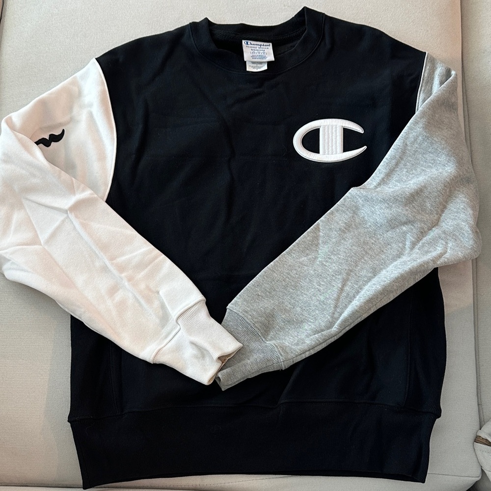 Champion unisex Tri-Color Crewneck Sweater